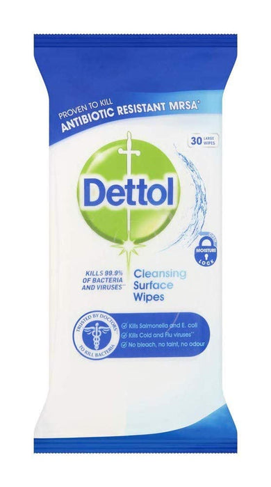 Dettol Cleansing Surface Wipes Large x 30 - Cleaning at MyPerfumeShop by Dettol