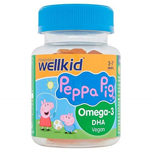 Vitabiotics WellKid Peppa Pig Omega 3 Flaxseed Oil Soft Jellies 3-7 Years x 30 - Children at MyPerfumeShop by Wellkid