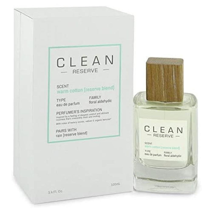 Clean Reserve Warm Cotton Reserve Blend Eau de Parfum 100ml - Eau de Parfum at MyPerfumeShop by Clean