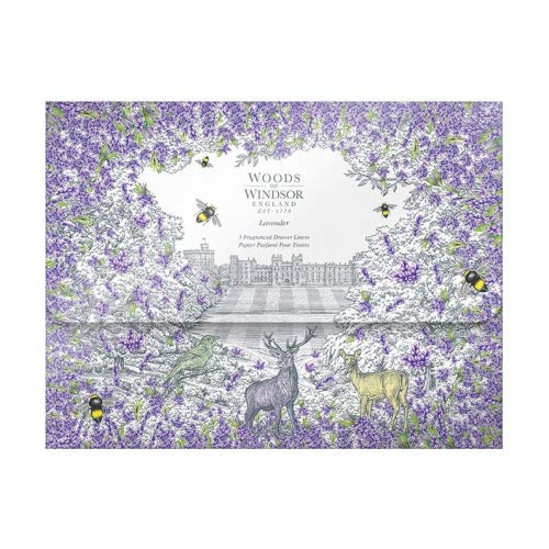 Woods Of Windsor Lavender Drawer Liner - 5 Pack - Drawer Liner at MyPerfumeShop by Woods Of Windsor