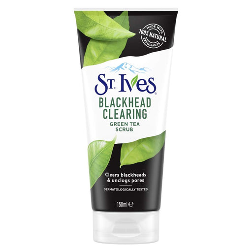 St. Ives Blackhead Clearing Green Tea Face Scrub 150ml - Exfoliators & Scrubs at MyPerfumeShop by St. Ives