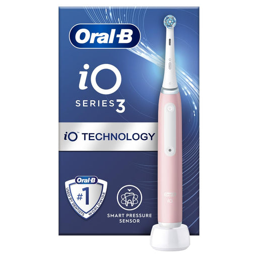 Oral-B iO3 Blush Pink Ultimate Clean Toothbrush - Rotating at MyPerfumeShop by Oral-B