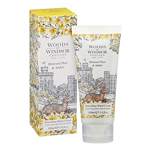 Woods of Windsor Honeyed Pear & Amber Hand Cream 100ml - Skincare at MyPerfumeShop by Woods of Windsor