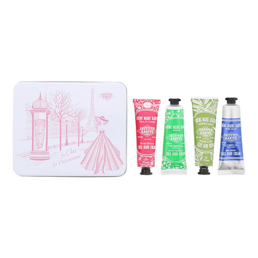 Institut Karite Paris So Chick Gift Set 4 x Tube Hand Cream 30ml- Cherry Blossom- Lily Of The Valley- Milk Cream- Verbena - Beauty at MyPerfumeShop by Institut Karite Paris