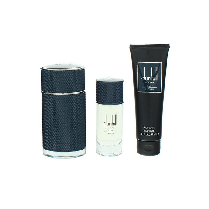 Dunhill Icon Racing Blue Gift Set 100ml EDP + 30ml EDP + 90ml Shower Gel - Eau De Parfum at MyPerfumeShop by Dunhill