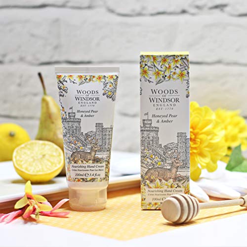 Woods of Windsor Honeyed Pear & Amber Hand Cream 100ml - Skincare at MyPerfumeShop by Woods of Windsor