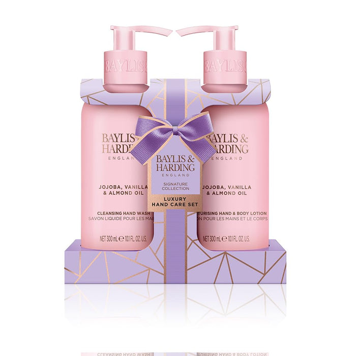 Baylis & Harding Jojoba, Vanilla & Almond Oil Gift Set 300ml Hand Wash + 300ml Body Lotion - Bath & Body at MyPerfumeShop by Baylis & Harding