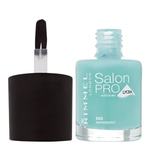 Rimmel Salon Pro With Lycra Nail Polish 12ml - 500 Peppermint - Nail Care at MyPerfumeShop by Rimmel