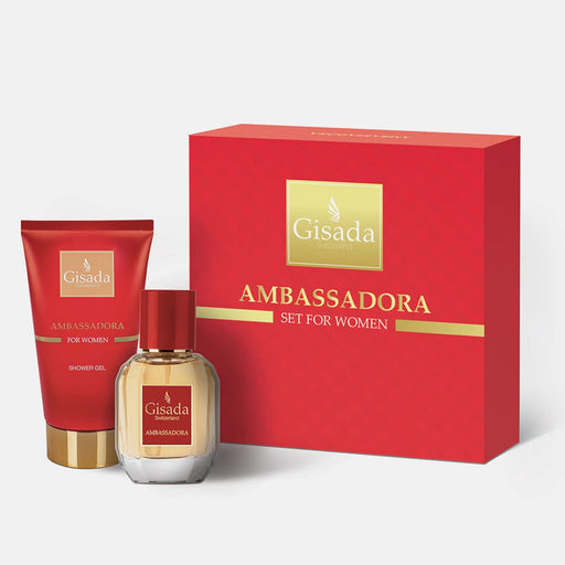 Gisada Ambassadora 2 Piece Gift Set: Eau de Parfum 50ml - Shower Gel 100ml - Gift Set at MyPerfumeShop by Gisada