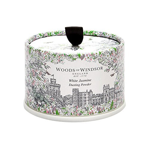 Woods Of Windsor White Jasmine Dusting Powder 100g - Toiletries at MyPerfumeShop by Woods Of Windsor