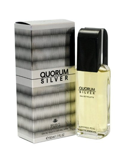 Antonio Puig Quorum Silver Eau de Toilette 50ml Spray - Perfume & Cologne at MyPerfumeShop by Antonio Puig