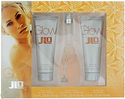 Jennifer Lopez Glow 3 Piece Gift Set: Eau De Toilette 50ml - Body Lotion 75ml - Shower Gel 75ml - Cosmetics at MyPerfumeShop by Jennifer Lopez