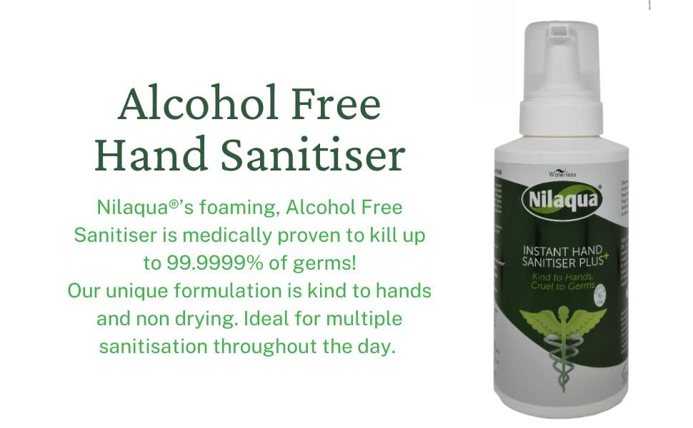 Nilaqua Hand Sanitiser 200ml - Soap & Lotion Dispensers at MyPerfumeShop by Nilaqua