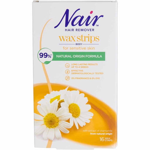 Nair Chamomile Cold Body Wax Strips x 16 - Hair Removal at MyPerfumeShop by Nair