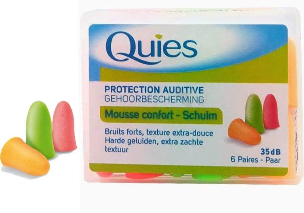 Quies Ear Protection Foam x 6 - Ear Plugs at MyPerfumeShop by Quies