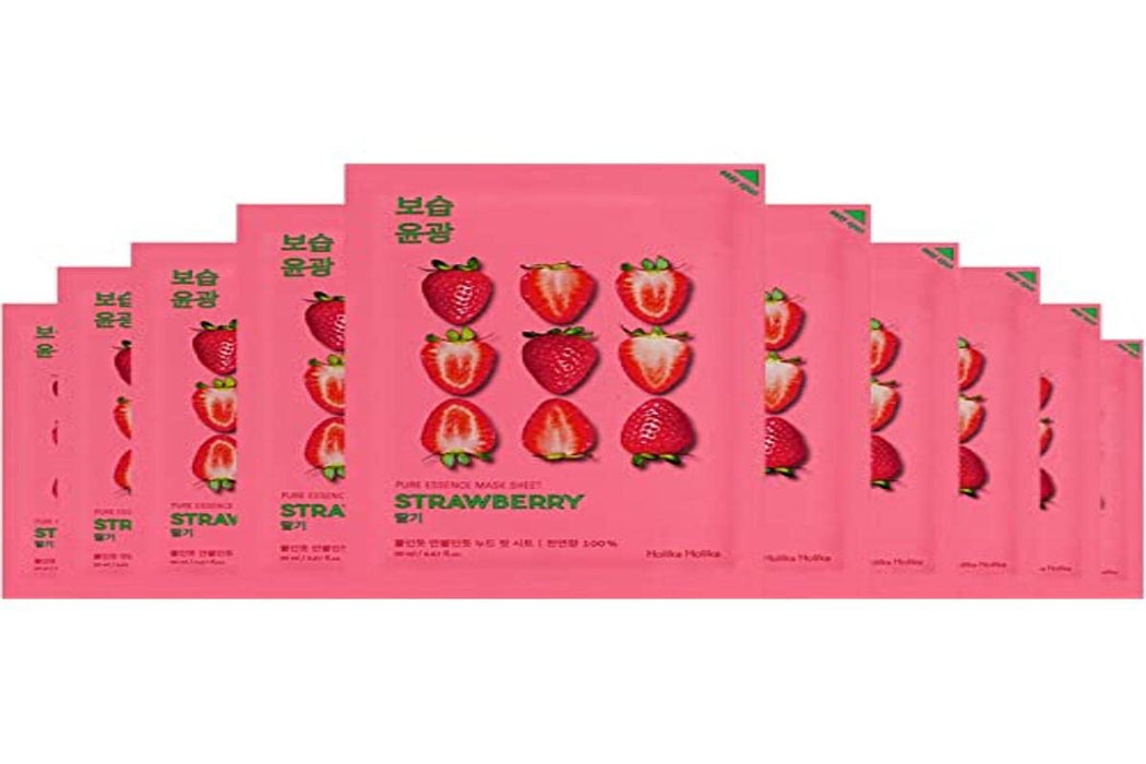 Holika Holika Pure Essence Mask Sheet 20ml - Strawberry - Skincare at MyPerfumeShop by Holika Holika