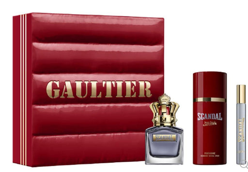 Jean Paul Gaultier Scandal Pour Homme Gift Set 50ml EDT + 150ml Deodorant Spray + 10ml EDT - Fragrance at MyPerfumeShop by Jean Paul Gaultier