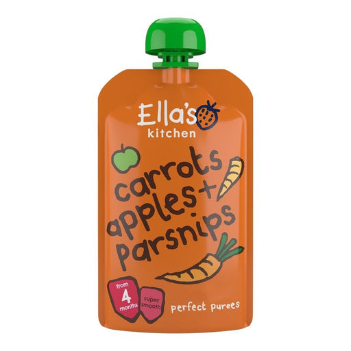 Ella's Kitchen Pouch Carrot Apples And Parsnip Stage 1 7 Pack - 120g - Meals at MyPerfumeShop by Ella's Kitchen