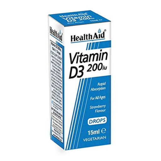 Healthaid Vitamin D3 200Iu Drops - 15ml - Bone Care at MyPerfumeShop by Healthaid