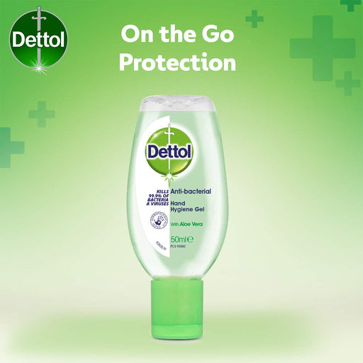 Dettol Anti-Bacterial Hand Gel Aloe Vera - 50ml - Handwash/Soap at MyPerfumeShop by Dettol