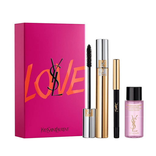 Yves Saint Laurent Luxurious Mascara Must Have Gift Set 7.5ml Volume Effet Faux Cils Mascara - 01 + 0.8g Dessin du Regard Waterproof Eye Pencil - 01 + 8ml Top Secrets Expert Makeup Remover - Mascara at MyPerfumeShop by Yves Saint Laurent