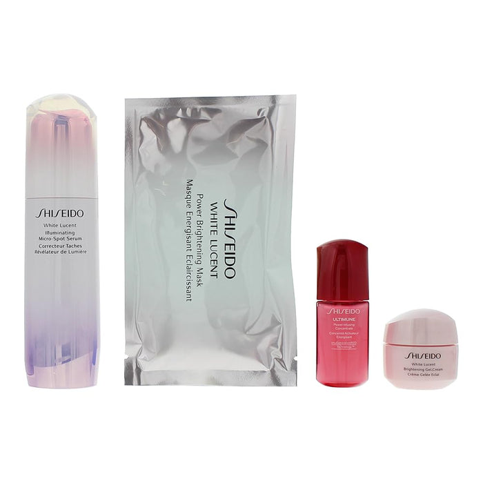 Shiseido Brightening Essentials Eye Gift Set 50ml Gel Cream + 15ml Eye Cream + 15ml Power Infusing Concentrate + Power Brightening Mask - Eye Contour Cream at MyPerfumeShop by Shiseido