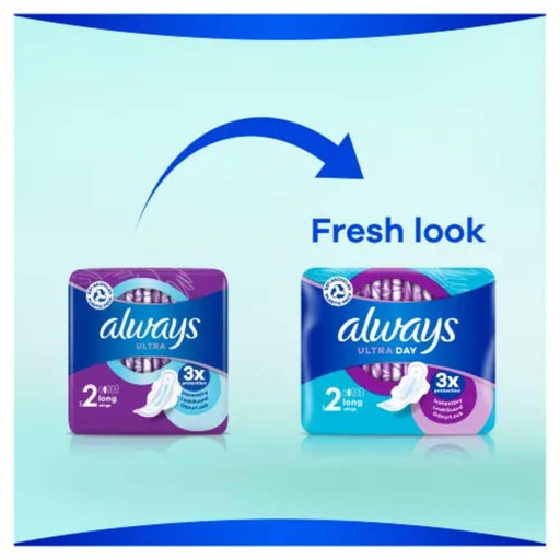 Always Ultra Sanitary Towels Long With Wings Size 2 x 11 - Sanitary Towels at MyPerfumeShop by Always