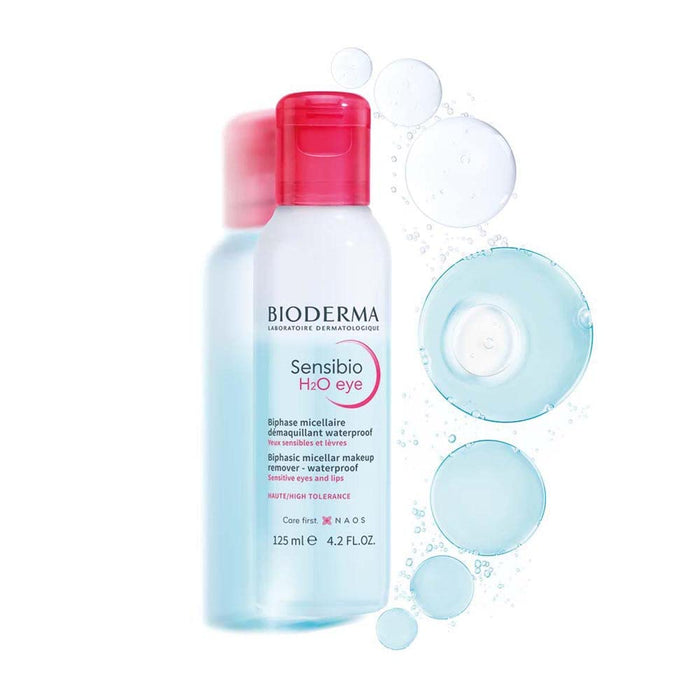 Bioderma Sensibio H2O Eye Biphasic Micellar Makeup Remover 125ml - Waterproof - Beauty at MyPerfumeShop by Bioderma