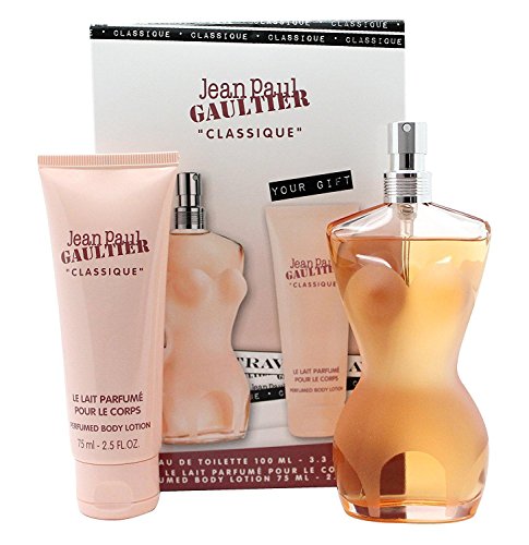 Jean Paul Gaultier Classique Gift Set 100ml EDT + 75ml Body Lotion - Eau de Toilette at MyPerfumeShop by Jean Paul Gaultier