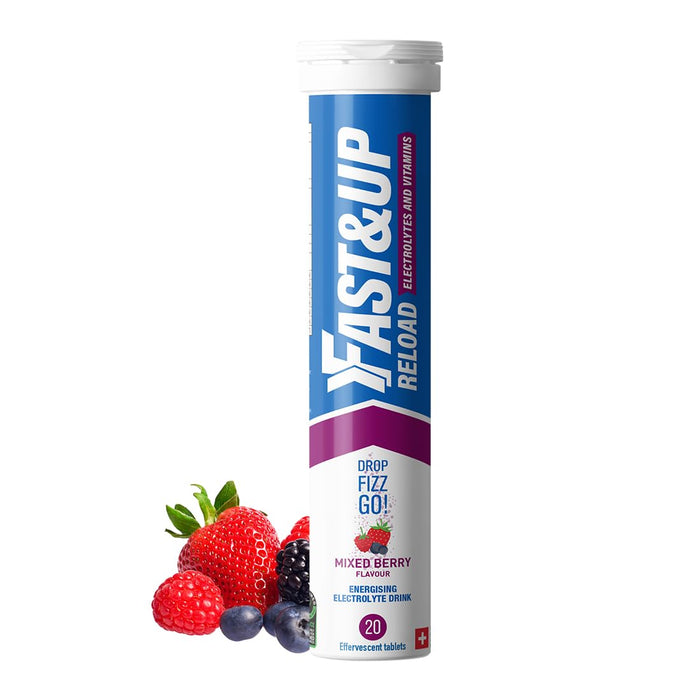 Fast&Up Reload Effervescent Tablets Mixed Berry 20 Tablets x 6 - Adult Multi Vits at MyPerfumeShop by FAST&UP