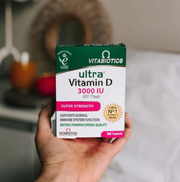 Vitabiotics Ultra Vitamin D 3000 IU Super Strength 96 Tablets