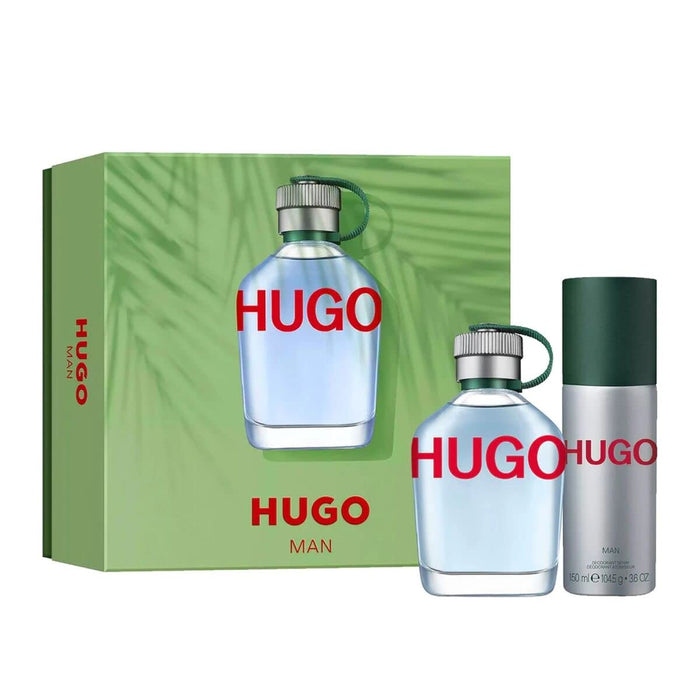 Hugo Boss Man 2 Piece Gift Set: Eau De Toilette 50ml - Deodorant Spray 150ml - Gift Set at MyPerfumeShop by Hugo Boss