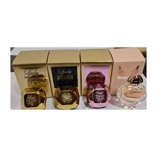 Paco Rabanne Miniatures Gift Set 5ml Lady Million EDP + 5ml Lady Million Empire EDP + 5ml Lady Million Fabulous EDP + 6ml Olympea EDP - Eau de Parfum at MyPerfumeShop by Paco Rabanne