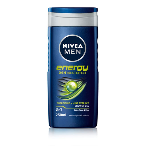 Nivea Men Energy Shower Gel - 250ml - Personal Hygiene at MyPerfumeShop by Nivea