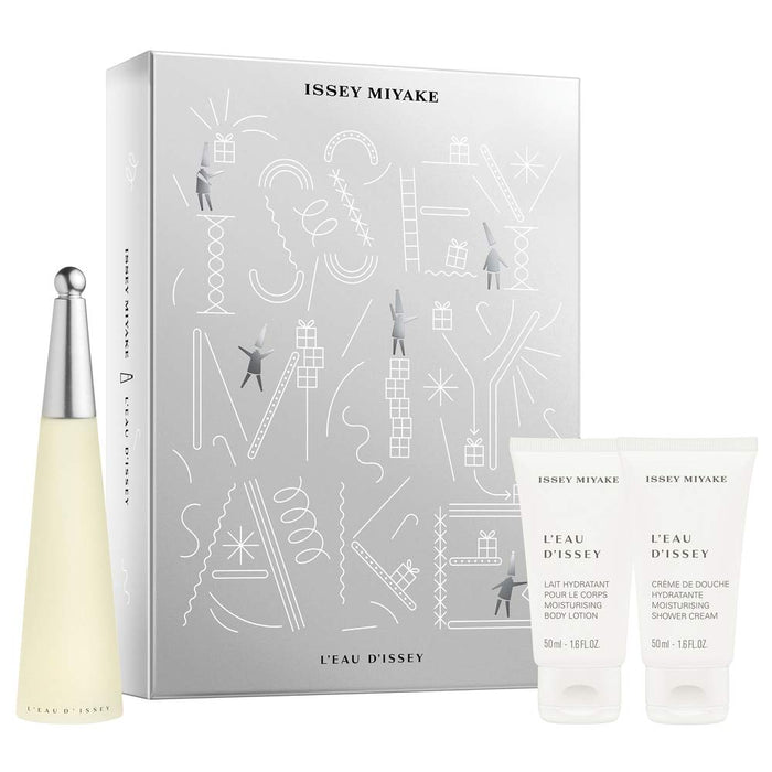 Issey Miyake L'eau d'Issey Gift Set 50ml EDT + 50ml Body Lotion + 50ml Shower Cream - Eau De Toilette at MyPerfumeShop by Issey Miyake