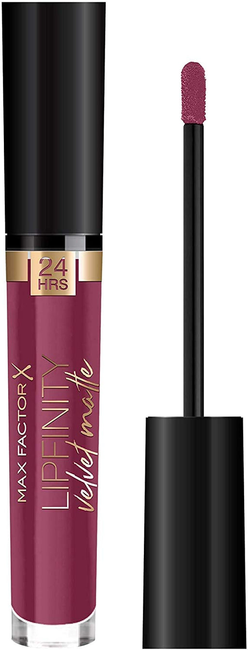 Max Factor Lipfinity Velvet Matte Liquid Lipstick 4ml - 050 Satin Berry - Cosmetics at MyPerfumeShop by Max Factor