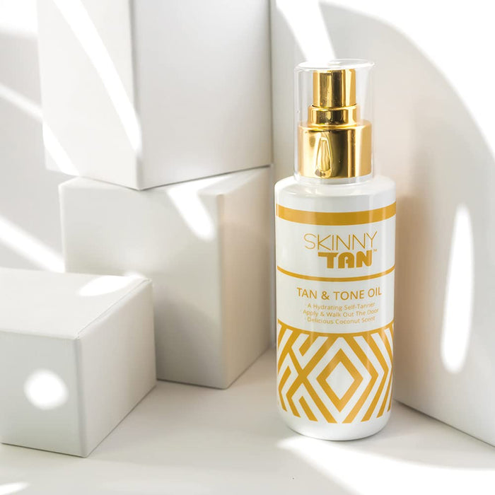 Skinny Tan Tan & Tone Self Tanning Oil Dark 145ml - Body at MyPerfumeShop by Skinny Tan