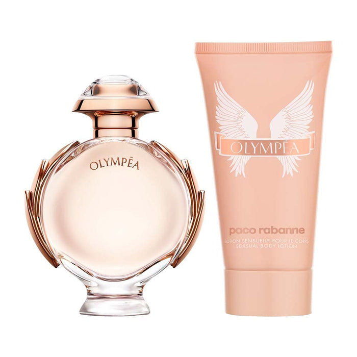 Paco Rabanne Olympéa 2 Piece Gift Set: Eau De Parfum 50ml - Body Lotion 75ml - Eau de Perfume at MyPerfumeShop by Paco Rabanne