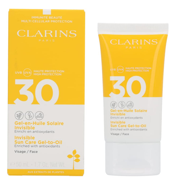 Clarins Invisible Sun Care Gel-To-Oil UVB/UVA 30 50ml - Face at MyPerfumeShop by Clarins