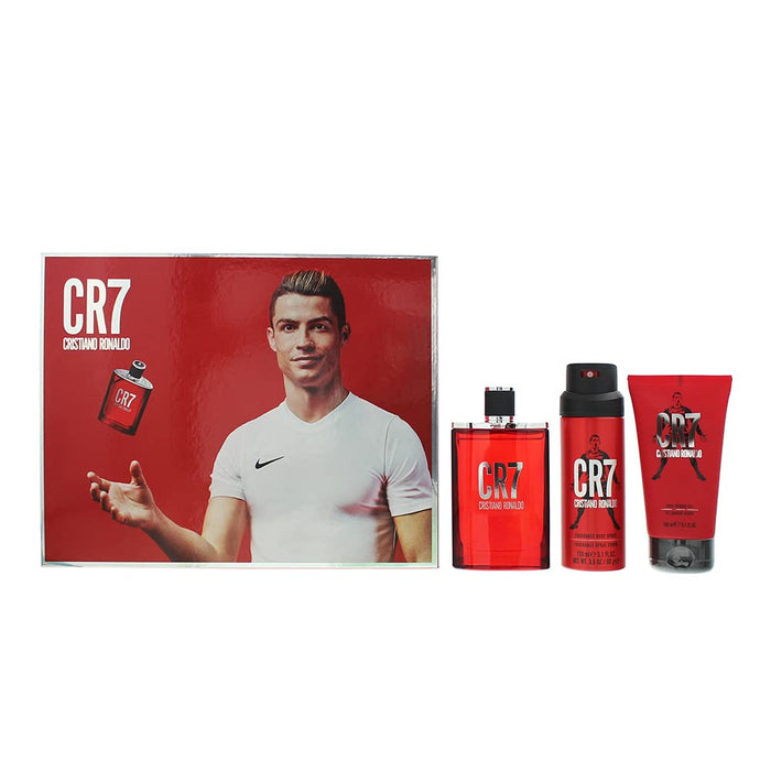 Cristiano Ronaldo CR7 Gift Set 100ml EDT + 150ml Shower Gel + 150ml Body Spray - Beauty at MyPerfumeShop by Cristiano Ronaldo