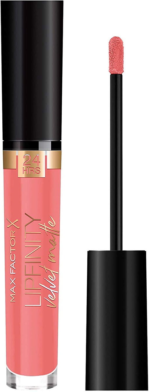 Max Factor Lipfinity Velvet Matte Liquid Lipstick 4ml - 030 Cool Coral - Lipsticks at MyPerfumeShop by Max Factor