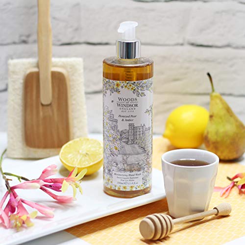 Woods Of Windsor Honeyed Pear Amber Hand Wash 350ml - Bath & Shower at MyPerfumeShop by Woods Of Windsor