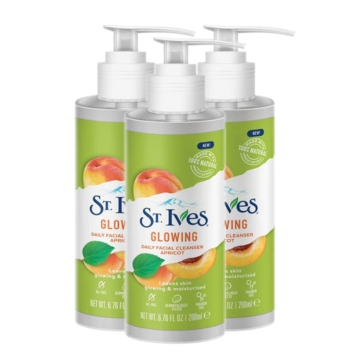 St. Ives Glowing Apricot Face Wash 3 x 200ml - Facial Cleansers at MyPerfumeShop by St. Ives