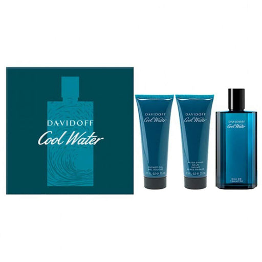 Cool Water 125ml + 75ml Shower Gel + 75ml Aftershave Balm - Eau de Toilette at MyPerfumeShop by Davidoff