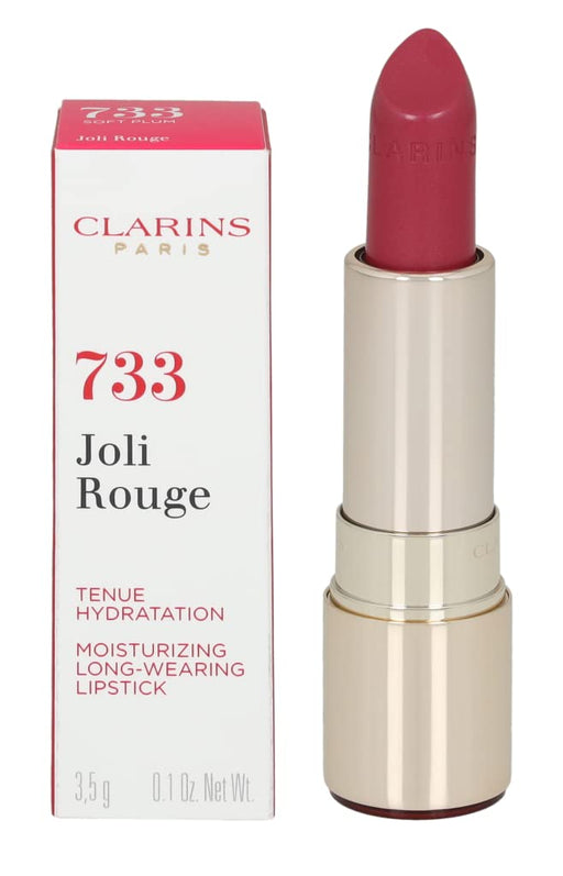 Clarins Joli Rouge Long Wearing Moisturizing 733 Soft Plum Lipstick 3.5g - Lipstick at MyPerfumeShop by Clarins