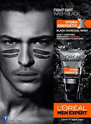 L'oreal Men Expert Hydra Energetic Charcoal Cleansing Gel 150ml - Skincare at MyPerfumeShop by L'Oréal