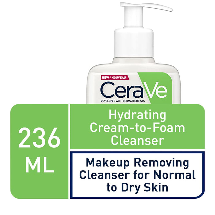 CeraVe Hydrating Cream To Foam Cleanser 236ml - Default at MyPerfumeShop by Cerave