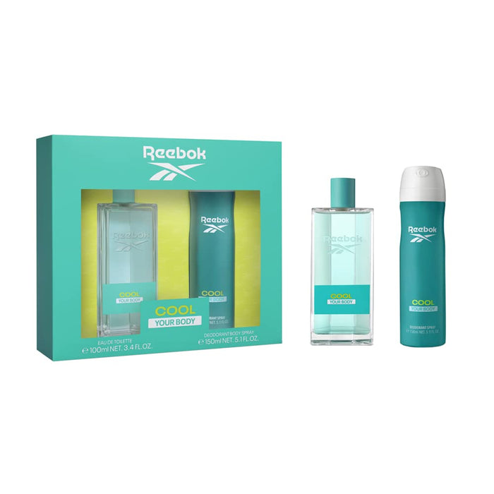 Reebok Cool Your Body Women Gift Set 100ml EDT + 150ml Body Spray - Women at MyPerfumeShop by Reebok