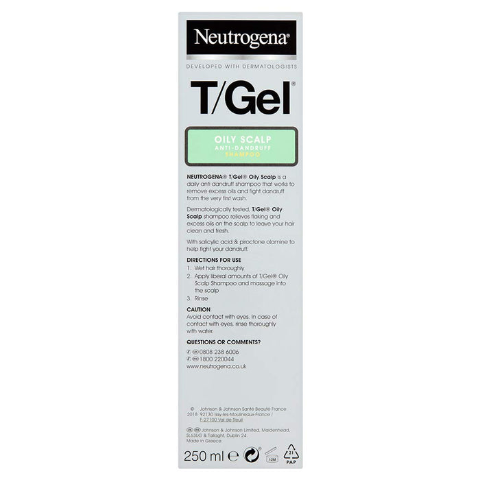 T-Gel Therapeutic Shampoo Oily Hair - 250ml - Shampoo at MyPerfumeShop by Neutrogena