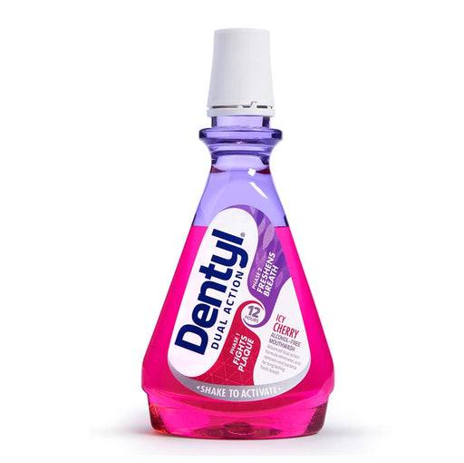 Dentyl Dual Action Icy Cherry CPC Mouthwash - 500ml - Mouth Fresheners at MyPerfumeShop by Dentyl